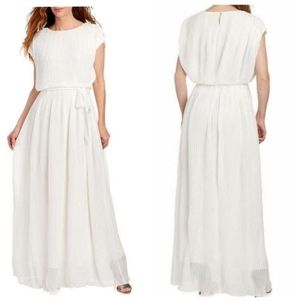 Lotus Threads Dress Micro Pleated Chiffon Maxi